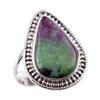 Ruby In Zoisite Handmade Lab-Created 925 Sterling Silver Jewelry Ring S.6 H9q84