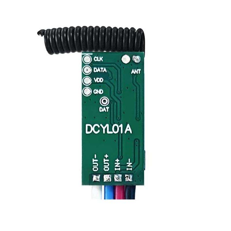 433MHz Wireless RF Remote Control Switching Small Relays DC3.6V 24V 30-50m Long Ranges Remote for Home Industrial Use