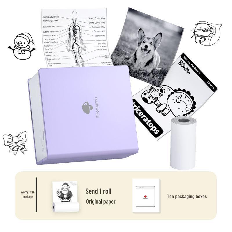 Phomemo M02 Draagbare Mini Thermische Printer – Bluetooth, Inktloos voor Mobiele Apparaten