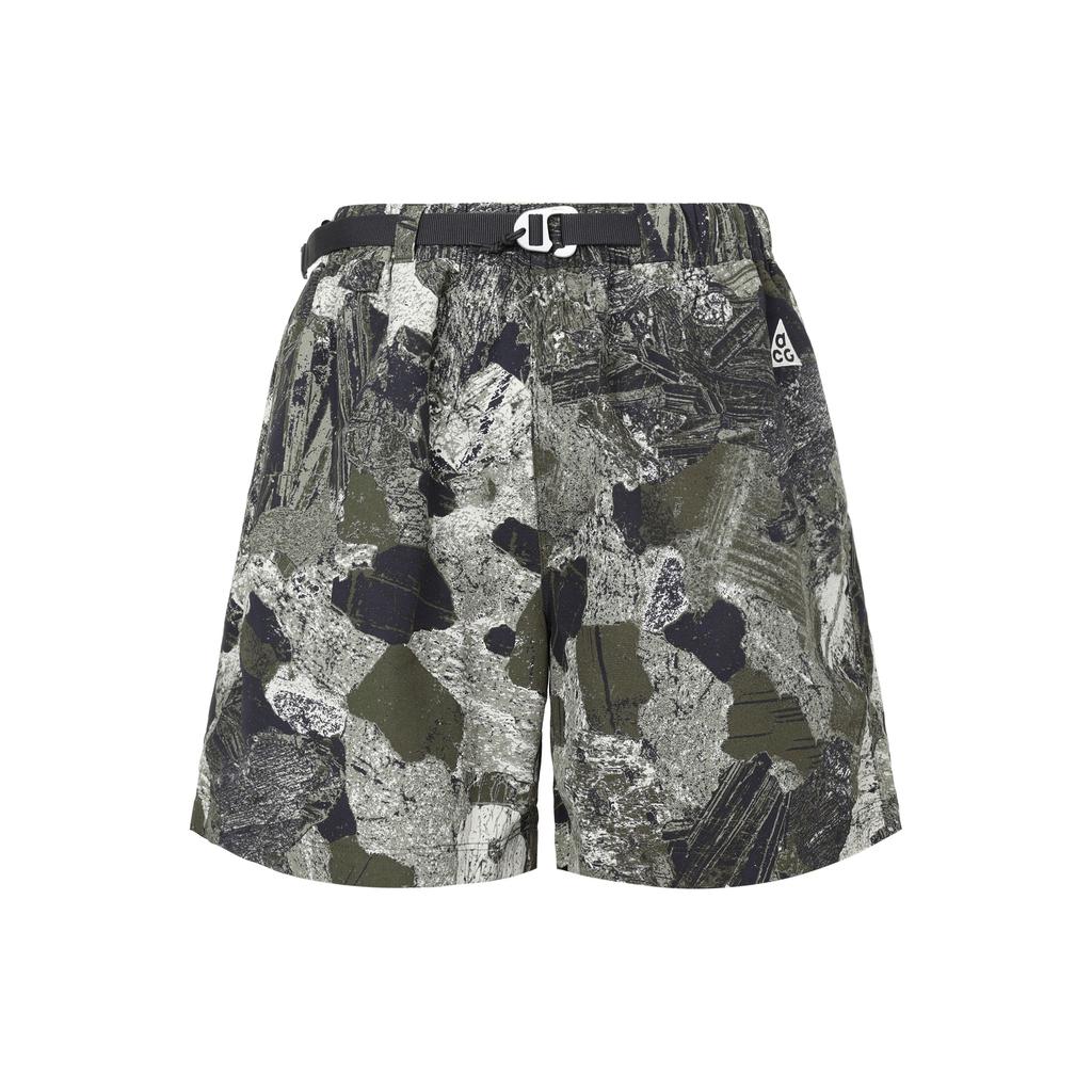 Nike ACG Patterned Lace-Up Casual Shorts Men Bottoms Khaki Green DN3950-325