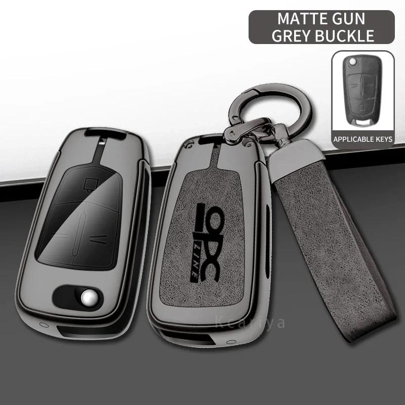 Car TPU Zinc Alloy Key Case Bag For Opel OPC Line Insignia Astra Vectra Combo Corsa D Mokka Zafira Car KeyChain Metal Key Shell