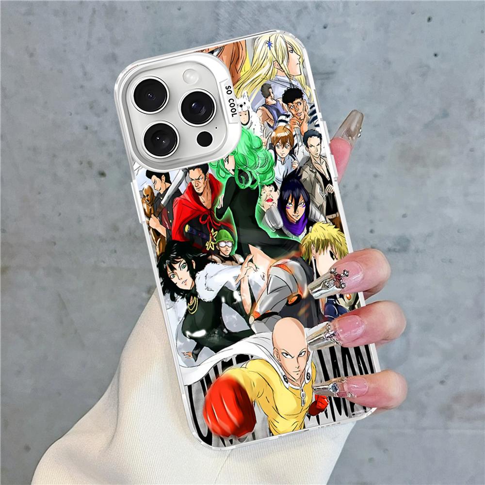 Чехол для телефона One Punch Man для iPhone 16 15 14 13 12 11 Pro Max X XR XSMAX 8 7 Plus Матовый противоударный задний чехол