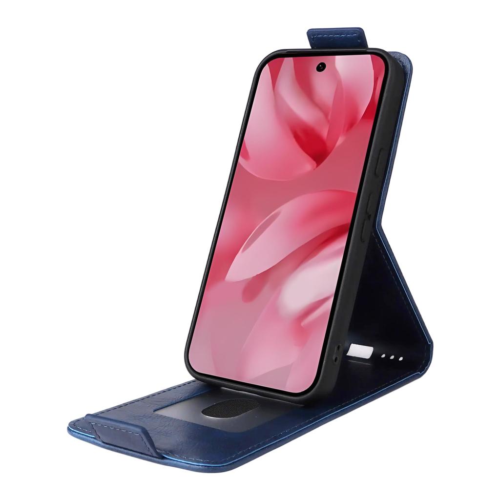 For Google Pixel 10 Pro/Pixel 10 Stand Case Magnetic Clasp Vertical Flip Leather Phone Cover with Card Holder