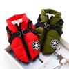 Thickened New Bear Teddy Pet Dog Clothes Cotton-padded Waterproof Chest and Back Waterproof Clothing.