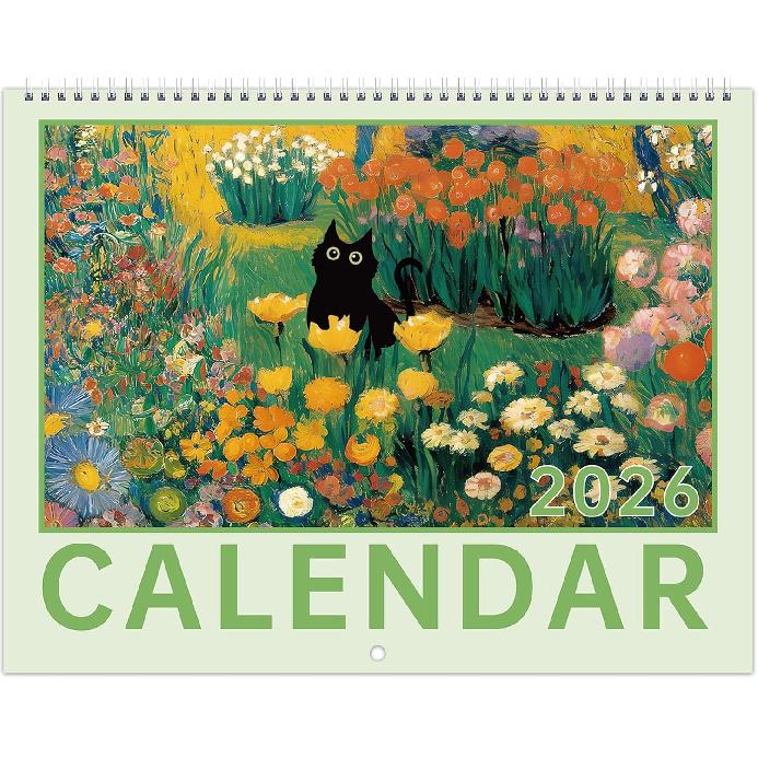 2026 Wall Calendar - 2026 Calendar 12 Month from Jan.2026 - Dec.2026,14.6" x 22.8" (Open), Vertical on Wall with Hanging Hole, Twin-Wire Binding -