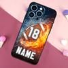 ПЕРСОНАЛИЗИРОВАННОЕ ИМЯ Хоккей БАСКЕТБОЛ Чехол для телефона Для iPhone 16 15 14 13 12 11 Pro X XR XS Max Plus Мягкая оболочка TPU