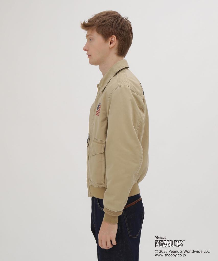 AVIREX COTTON A-2 FLYING ACE jacket men's L 180 khaki 783-5252043