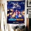 Godzilla Vs Kong Epic Clash Unleashed Tapestry Fashion Print Background Cloth Wall Covering Decoration Atmospheric Background Cloth Wall Decoration
