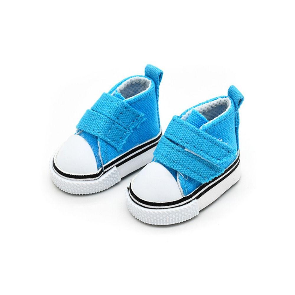 1 Pair DIY Doll Canvas Shoes Mini Doll Sneakers 1/6 Scale Mini Sneakers Blythe Doll Toy