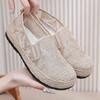 Women's Fashion Mesh Breathable Loafer Non-slip Lightweight Flat Sneakers Comfortable Walking Shoes Casual Dress Flats Summer Loafers for Female