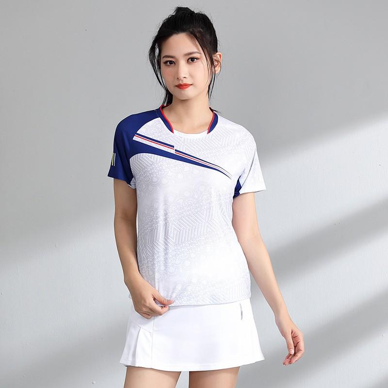Quick-Dry Breathable Badminton Sport Set Unisex Short Sleeve Top Shorts Tennis Pickleball Running Gym