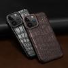 Натуральная матовая кожа крокодила Чехол для телефона для iPhone 17 16 15 13 14 Pro Max 16Pro 15 Plus 17Pro Air Роскошная задняя крышка