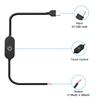 USB-переключатель, удлинительный кабель 2А, 1,5 м, DC5V/DC12-24V, с сенсорным диммирующим переключателем для светодиодных лент, выключатель питания Вкл/Выкл