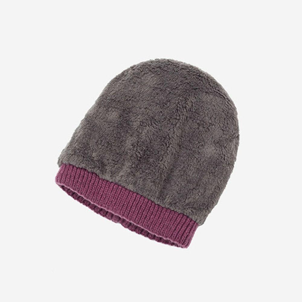 Windproof Coldproof Knitted Hat Thick Beanies Fashion Bonnet Caps  for Women Men