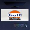 Коврик для мыши Gulf Racing Art, Большой игровой коврик для стола, Нескользящий коврик для мыши XXL для ноутбука и планшета, Игровой коврик для мини-ПК со прошитыми краями