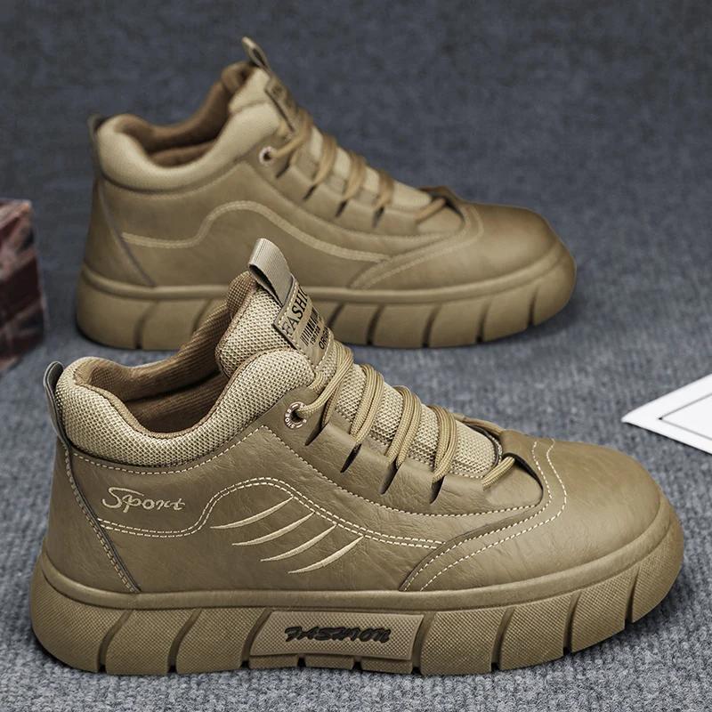 Коричневые ботинки Рабочая обувь Мужская обувь Готические ботинки Каблук Ботильоны Рабочая защитная обувь Платье Ботильоны Мужские Повседневные кроссовки Мужские &