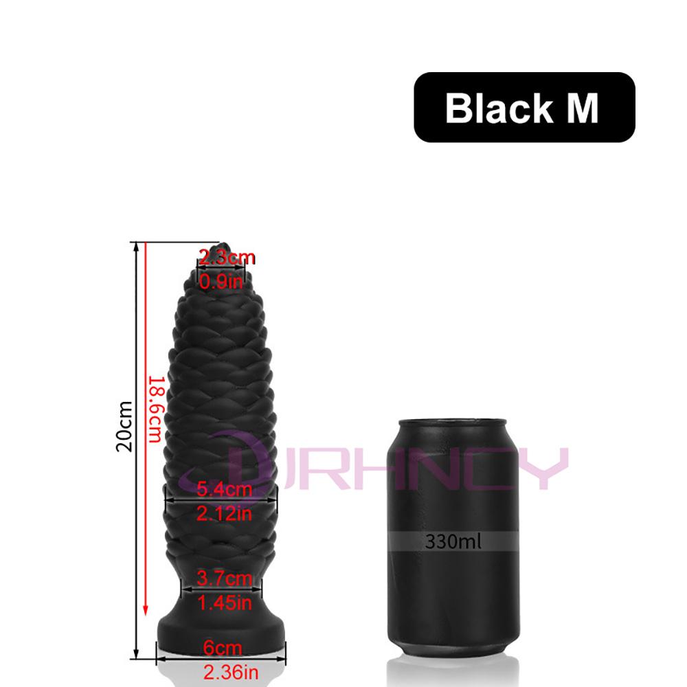 XS-XXL Strobile Anal Plug Sex Toys for Women Men Big Butt Plug Soft Platinum Liquid Silicone Anal Dildos Prostate Massage