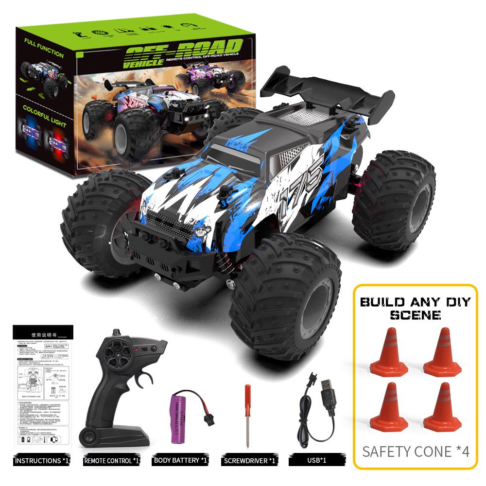 AAYC1 JJRC Q175 1:18 20 Km/h 2.4GHz Remote Control Car With LED Light Off Road Remote Control Cars Drift Monster Truck Toys Car Gift