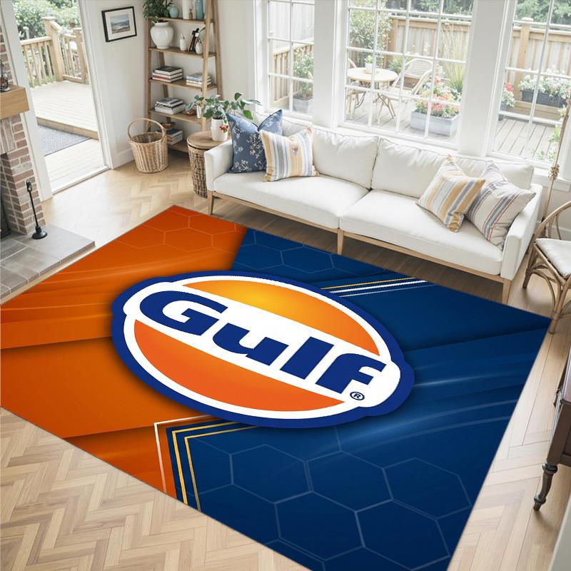 Gulf Design Crystal Velvet Carpet Cozy Non?Slip Printed Rug For Bedroom Living Room Entrance
