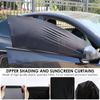 4/2PCS Universal Car Sunshade Curtains Front/Rear Side Window Shades Car Privacy Window Cover Auto Interior Accessories