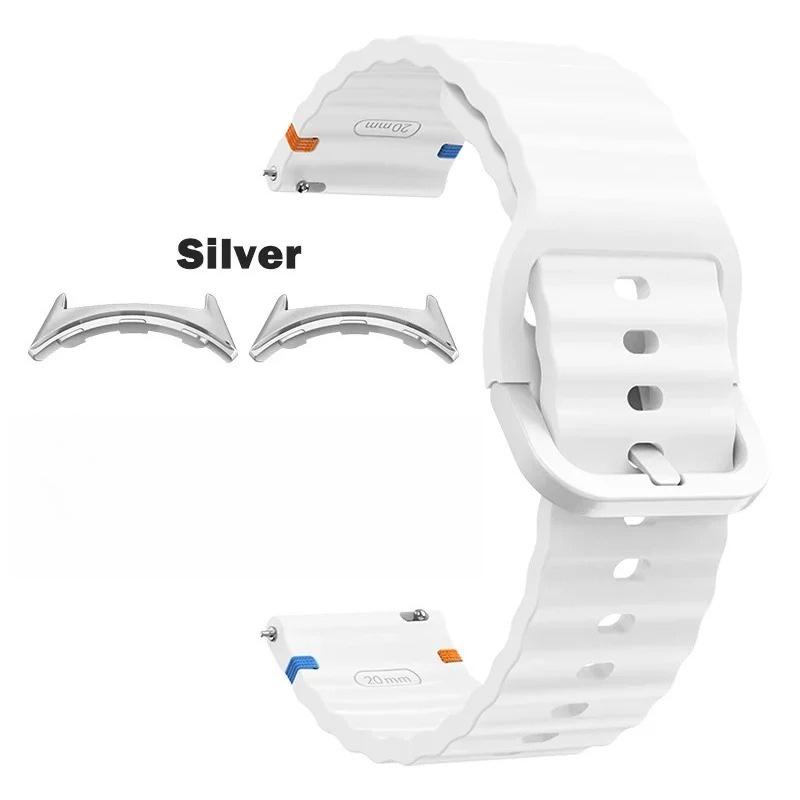 Спортивный сменный ремешок для Google Pixel Watch 4/3 41мм 45мм Аксессуары Волнистый силиконовый ремешок для Google Pixel Watch 2 1 Correa