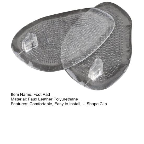 1 Pair Fit Size Forefoot Pad Shock Proof Useful Men Flip Flops Insole Half Size Toe Separator Shoe Cushion