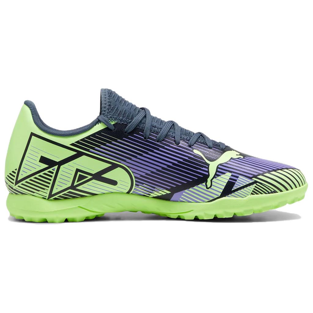 Puma Future Play 7 TF Lights Out Pack мужские кроссовки черные серо-небесные электро-фиолетовые 107943-03