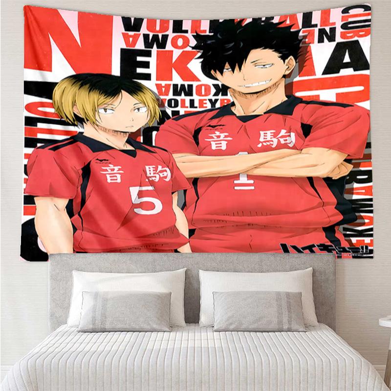 Haikyu Tapestry for Bedroom Aesthetic Classroom Tapestries Wall Hanging for Living Room Dorm Office,Ideal Creative Gift