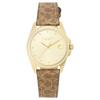 Watch GRASON Signature C Canvas 28mm Yellow Gold Dial Quartz Watch 14504107 Brown [Coach] Women's [Item]