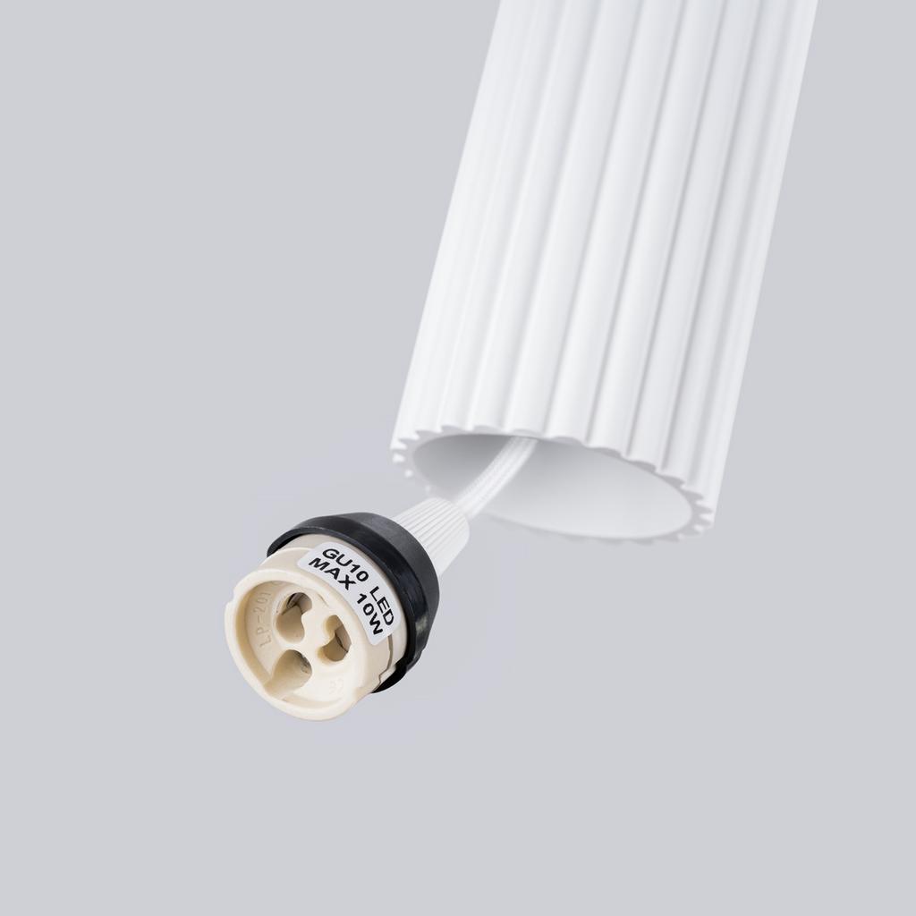 Carbon pendant lamp 3L white