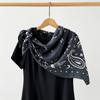 90cm Women Head Scarf Printed Silk Scarves Fashion Female Shawl Wrap  Summer Accessories