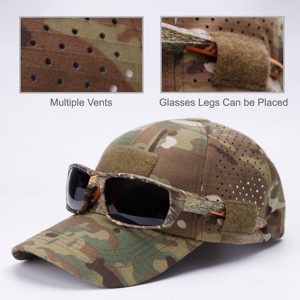 Camouflage Baseball Cap Breathable Duck Tongue Hat New Sunscreen Hat Camping Fishing