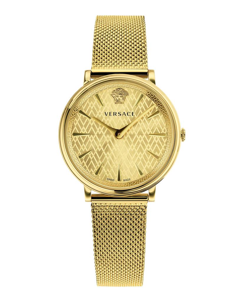 Versace VBP060017 Manifest Edition Analog Display Quartz Gold Yellow Quartz Women's Watch, Gold-IP Gold/Gold. , Movement.