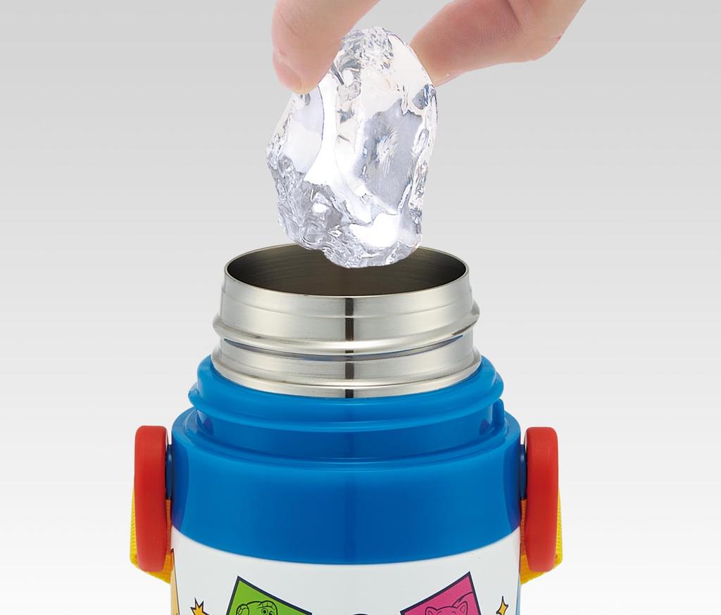 Skater Children's Water Bottle, 470ml, Direct Drinking, Disney Toy Story 25, Boys', Insulated, Stainless Steel, Lightweight, Sports Bottle, Kids'