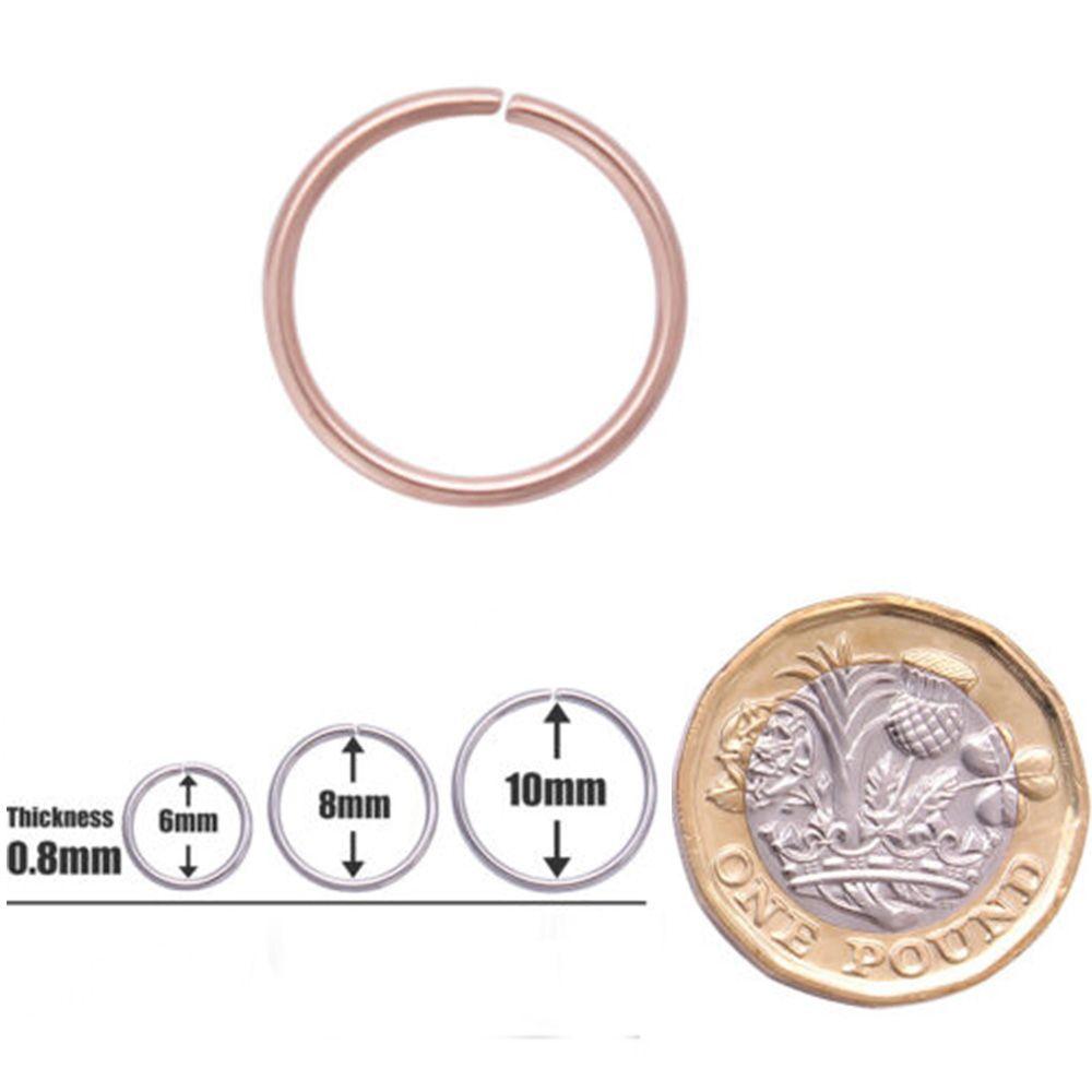 Nose Piercing Stainless Steel Cartilage Lip Ring Nose Ring Helix Ear Clip Piercing Jewelry