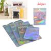 20 Pcs Plastic Self Seal Waterproof Packaging Bag Zipper Storage Reclosable Pouches