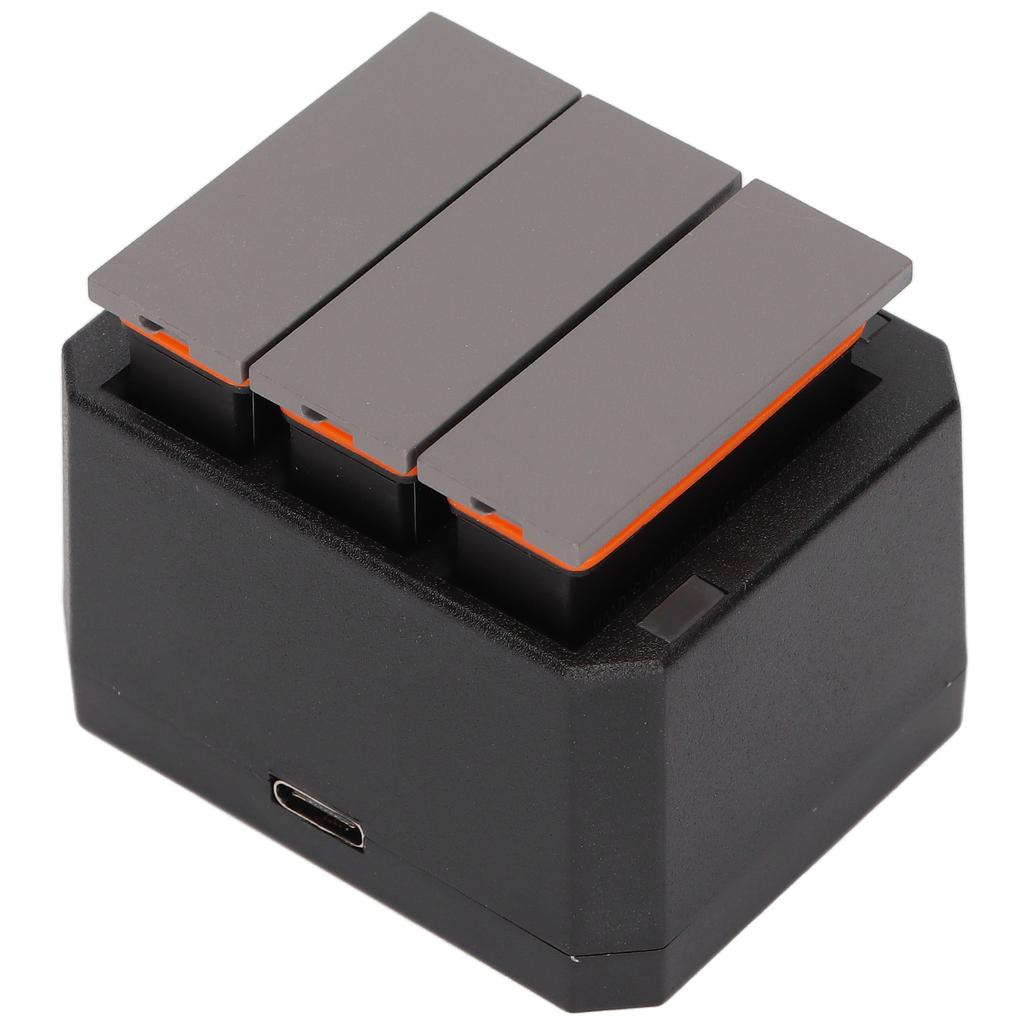 Battery Charger Kit for DJI OSMO Action Camera 3 Pack 1300mAh Batteries and 3 Channel Charger with LED Indicator