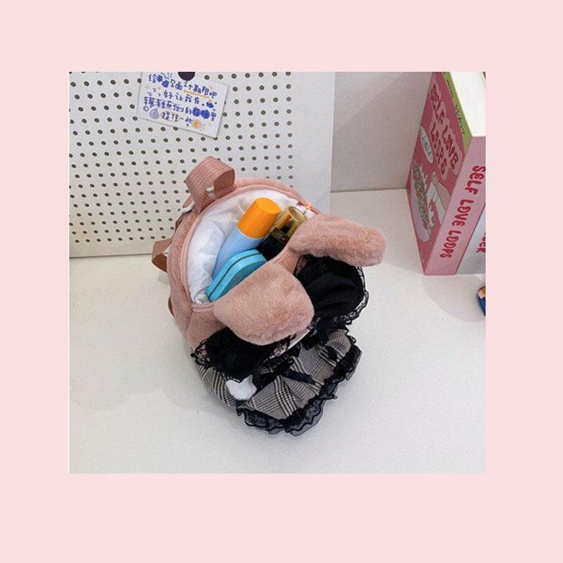Официально лицензированный плюшевый рюкзак Sanrio Kuromi My Melody с регулируемым ремнем для девочек, для повседневного использования, на день рождения, праздник