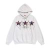 Unisex Oversized Hoodie With Embroidered Star Tassels Streetwear Cotton Sweatshirt Winter