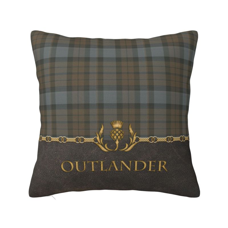Black Watch Scottish Tartan Plaid Cushion Covers 40x40cm Polyester Throw Pillow for Car Square Pillowcase Home Decorative