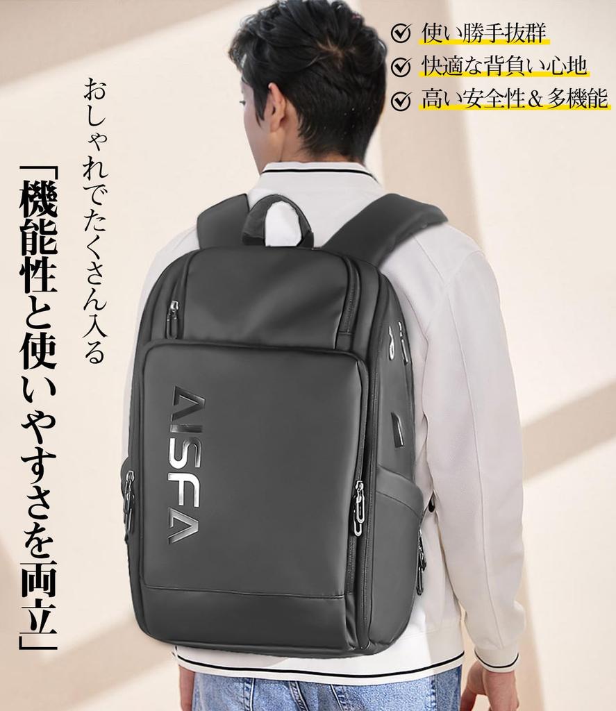 Backpack Business Backpack for Men For Modern Business Backpack Sleeveless Rucksack Large Capacity Disaster Business Waterproof PC High School Lunch