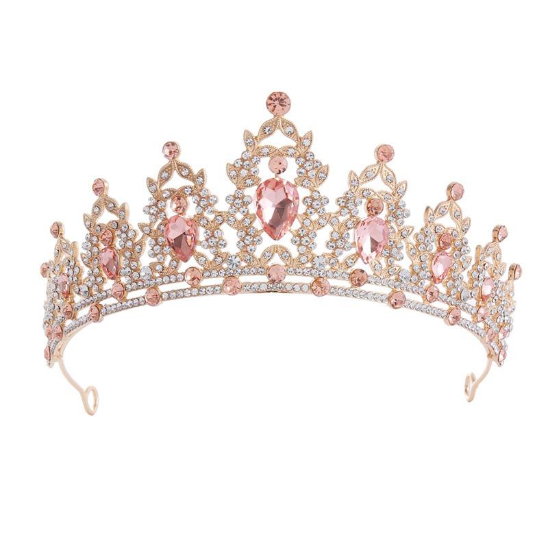 Невеста Корона Головной убор День рождения Свадебная повязка на голову Ювелирные изделия Королева Свадебный сплав Головной убор Аксессуар для волос Корона