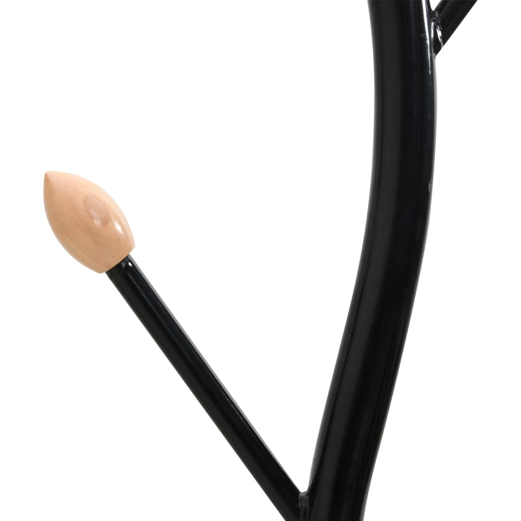 Coat Stand Black 177 cm Powder Coated Iron