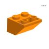 MOC 3660 Строительные блоки 2x2 с перевернутым скатом - Образовательные аксессуары STEM