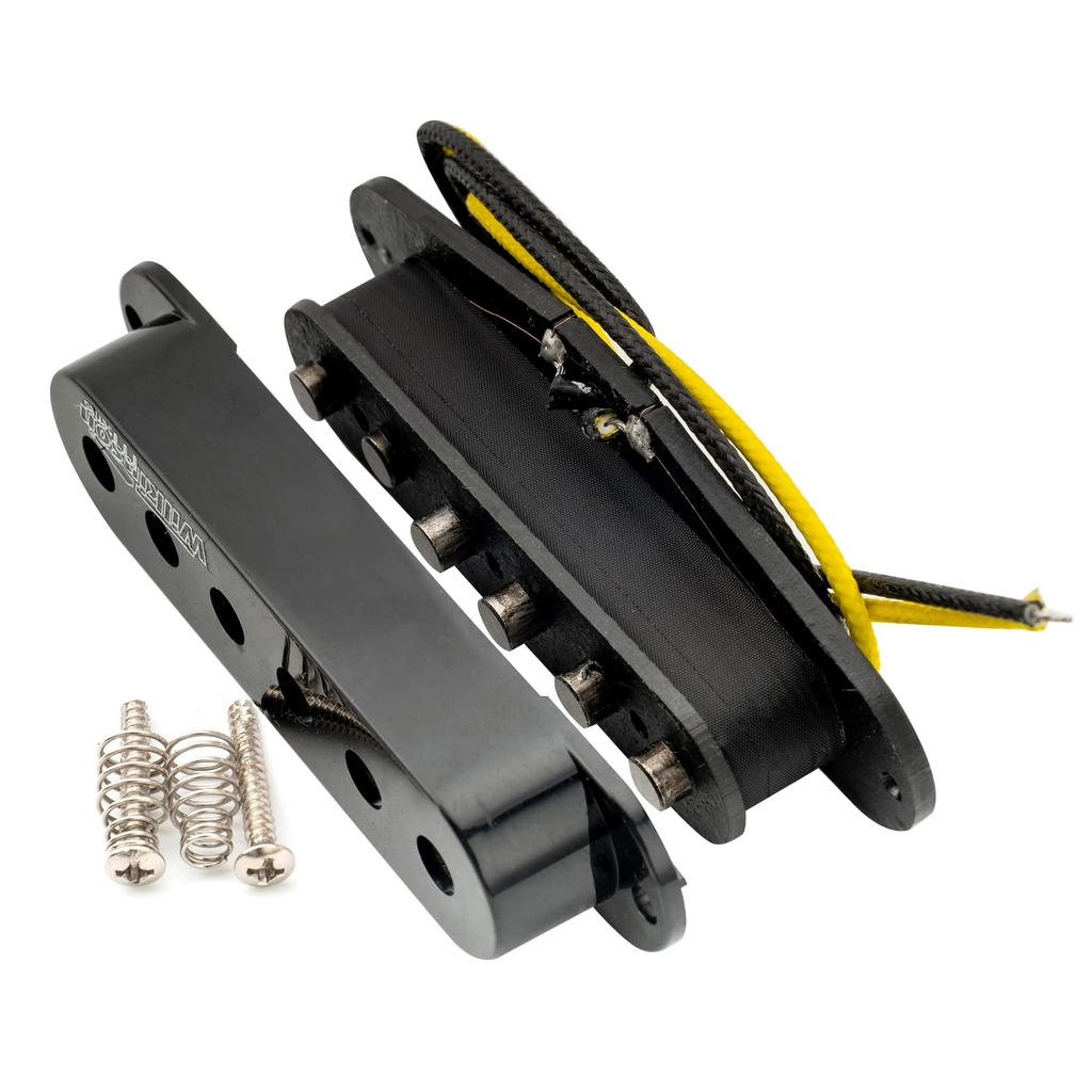 Wilkinson Vintage Staggered Alnico 5 Сингл для гитары (средняя позиция) для Stratocaster Электрогитары Черный Звукосниматель 60-х, Звукосниматель, Гитары,