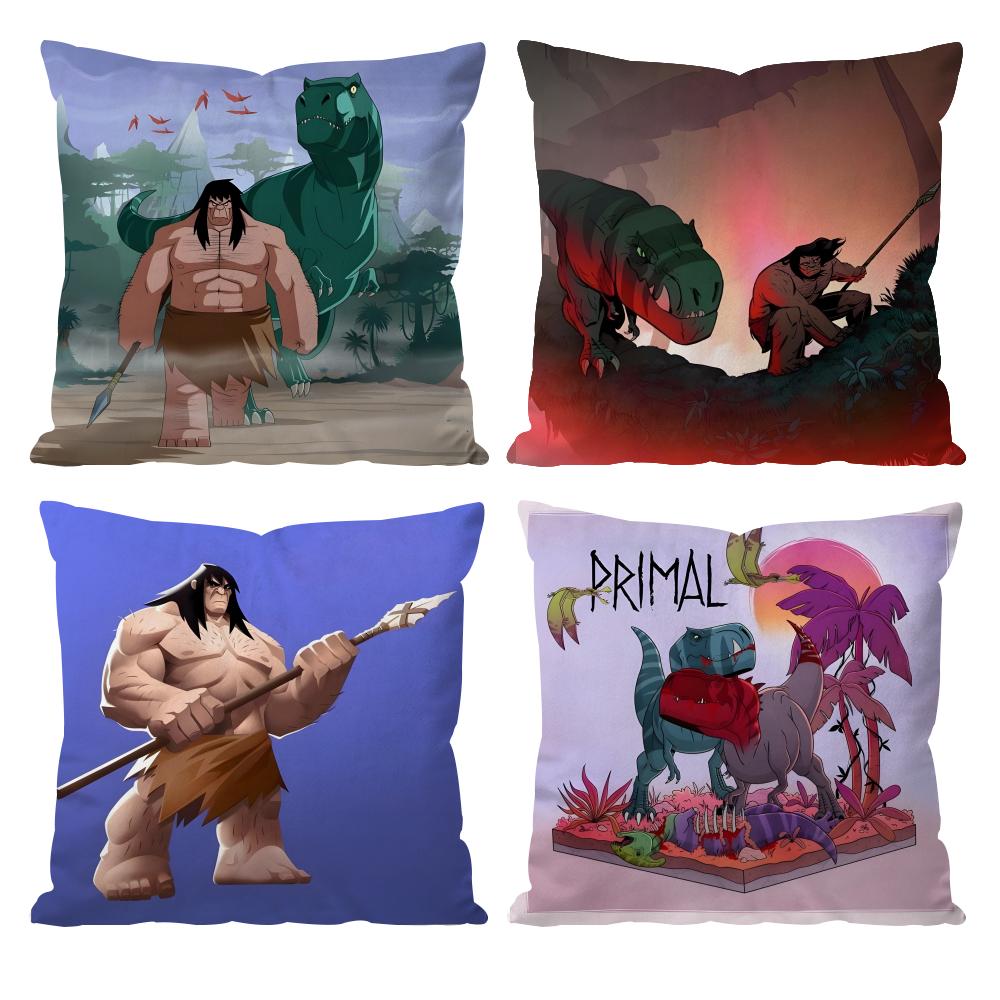 Anime M-Movie P-Primal Cushion Cover Pattern Printed Pillowcase for Living Room Sofa Cushion Cover & Bedroom Decor