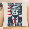 D-Дональд-Трамп-2024 Наволочка Наволочка Декоративные наволочки для подушек Домашняя гостиная Диван Диван Сиденье Декор