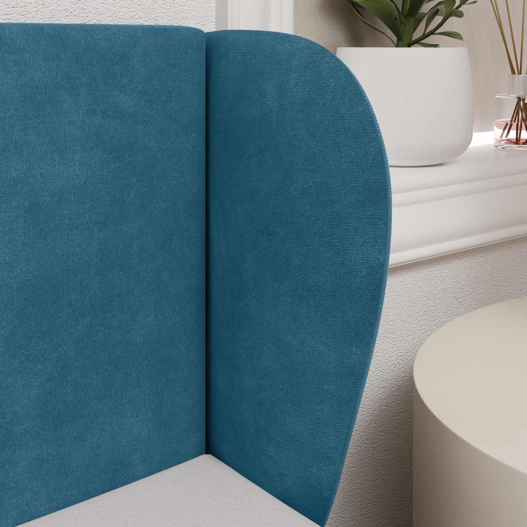 Headboard Ear Blue 40 x 23 x 6 cm Velvet