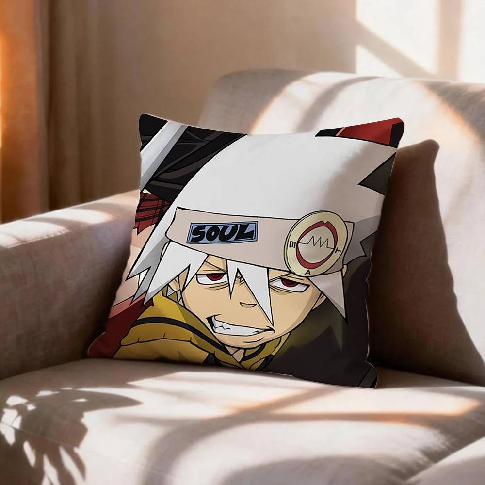 КРУТОЙ Подушка с принтом по манге Soul Eater Наволочка для подушки Чехол на подушку для гостиной Дивана