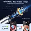 Чистка ушей с камерой, Набор инструментов для чистки ушей 1080P, Беспроводной ушной эндоскоп для взрослых и детей, Инструмент для удаления ушной серы со светом (черный)